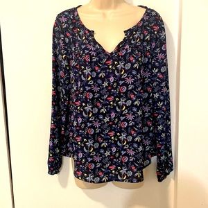 GAP lightweight flower poet peasant top